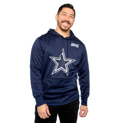 nike men's dallas cowboys circuit pullover hoodie