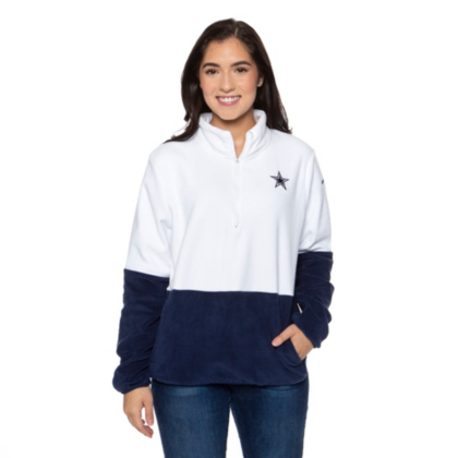 dallas cowboys half zip pullover