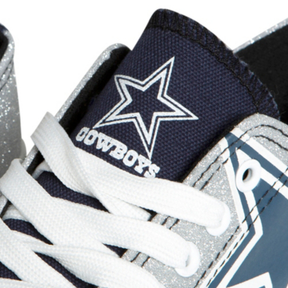 dallas cowboys glitter shoes