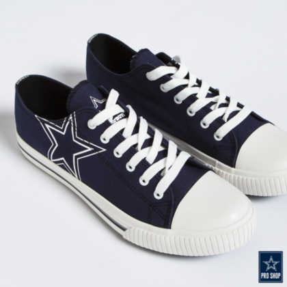dallas cowboys canvas shoes