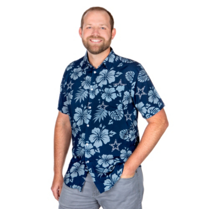 dallas cowboys floral shirt