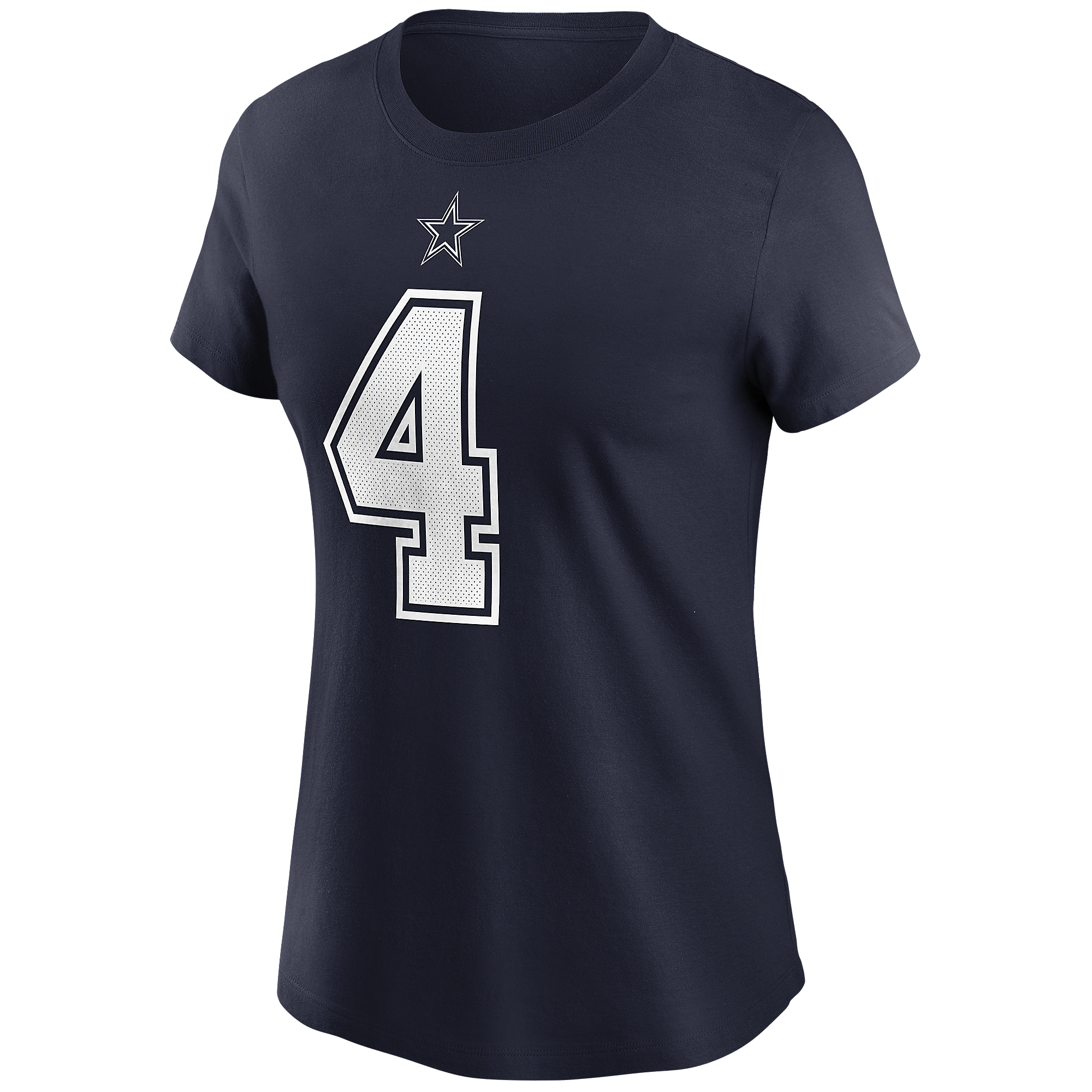 Dallas Cowboys Womens Dak Prescott #4 Nike Name & Number T-Shirt ...