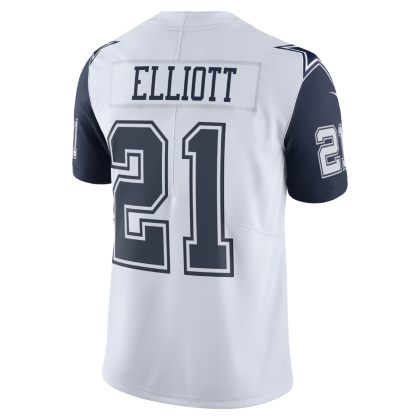 white zeke elliott jersey