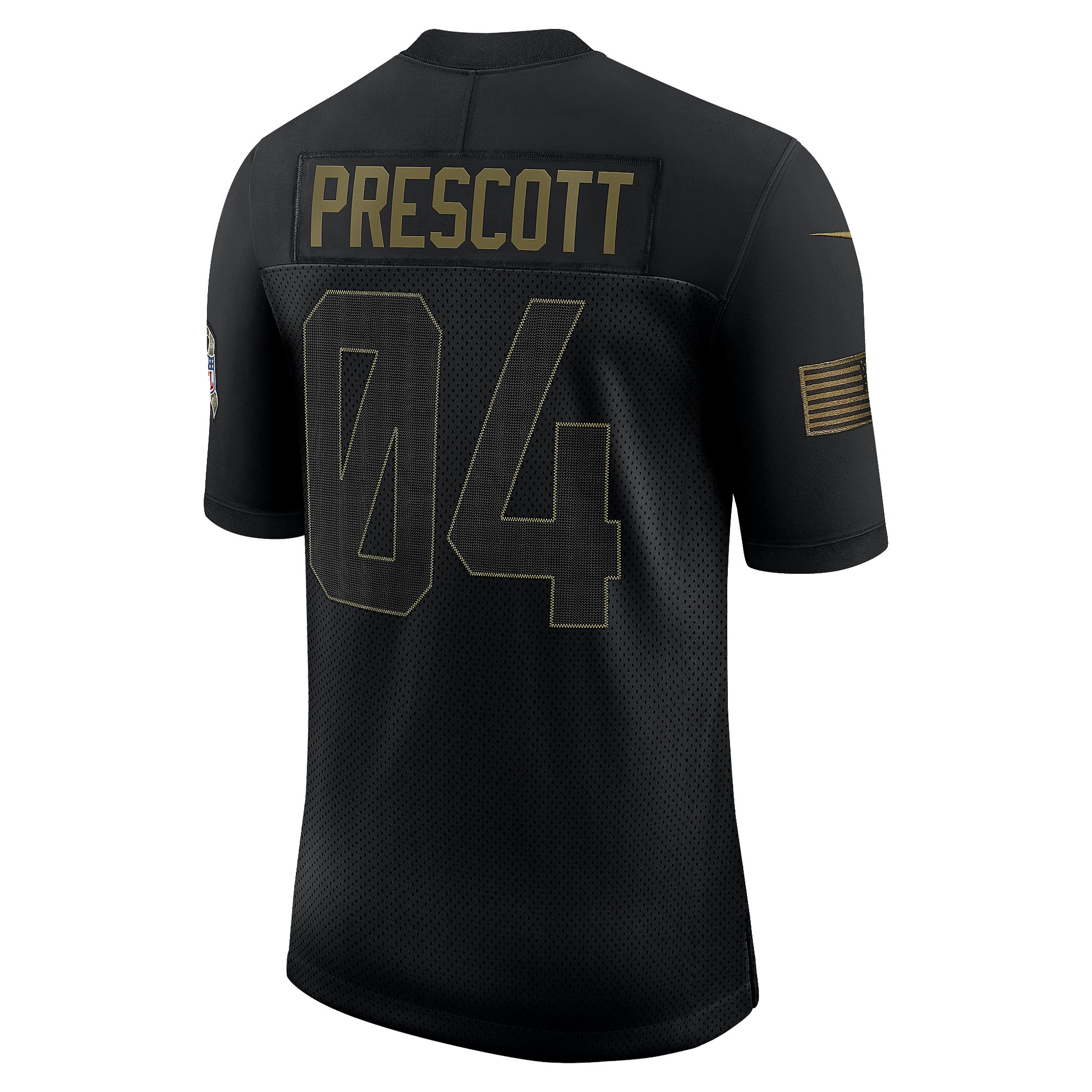Dallas Cowboys Dak Prescott #4 Nike Limited Salute To Service ...