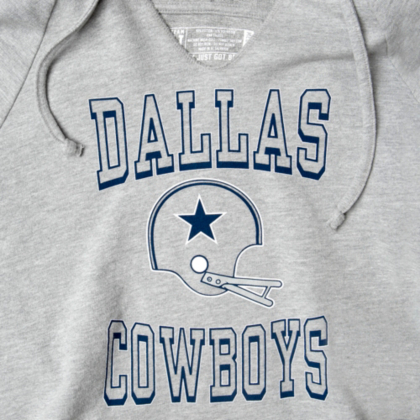 dallas cowboys cropped hoodie