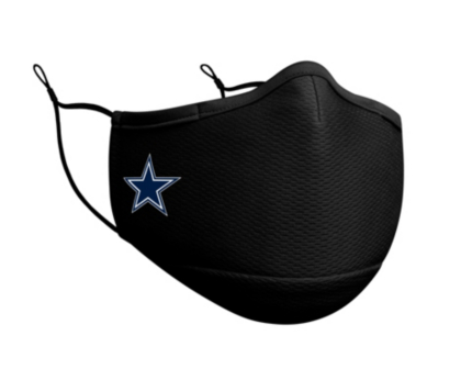 Dallas Cowboys New Era Adult Black On Field Sideline Face Covering Dallas Cowboys Pro Shop