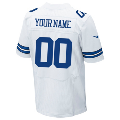 Dallas Cowboys Custom Nike White Elite Authentic Jersey Custom