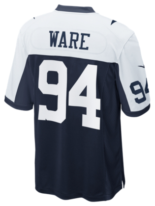 Dallas Cowboys DeMarcus Ware #94 Nike Game Replica Throwback Jersey ...