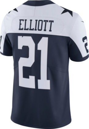 men's dallas cowboys ezekiel elliott nike navy limited jersey