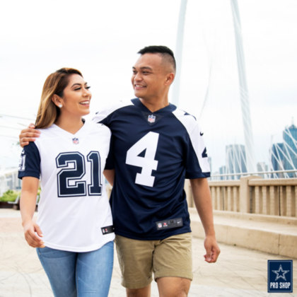 dallas cowboys dak prescott nike navy game replica jersey