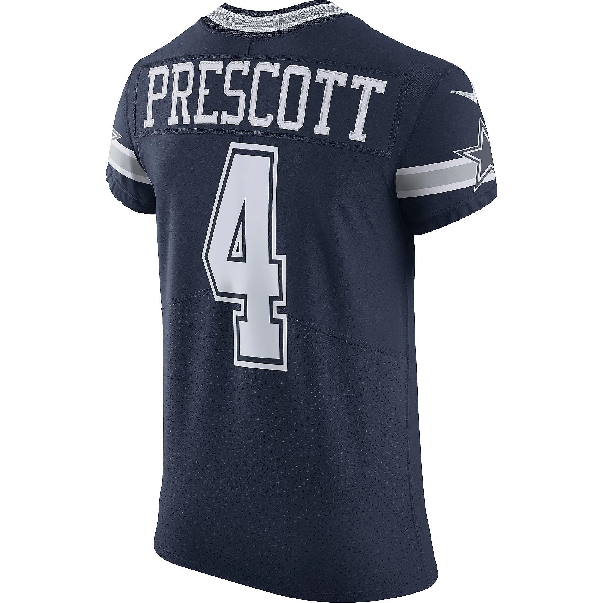 Dallas Cowboys Dak Prescott #4 Nike Navy Vapor Elite Authentic ...