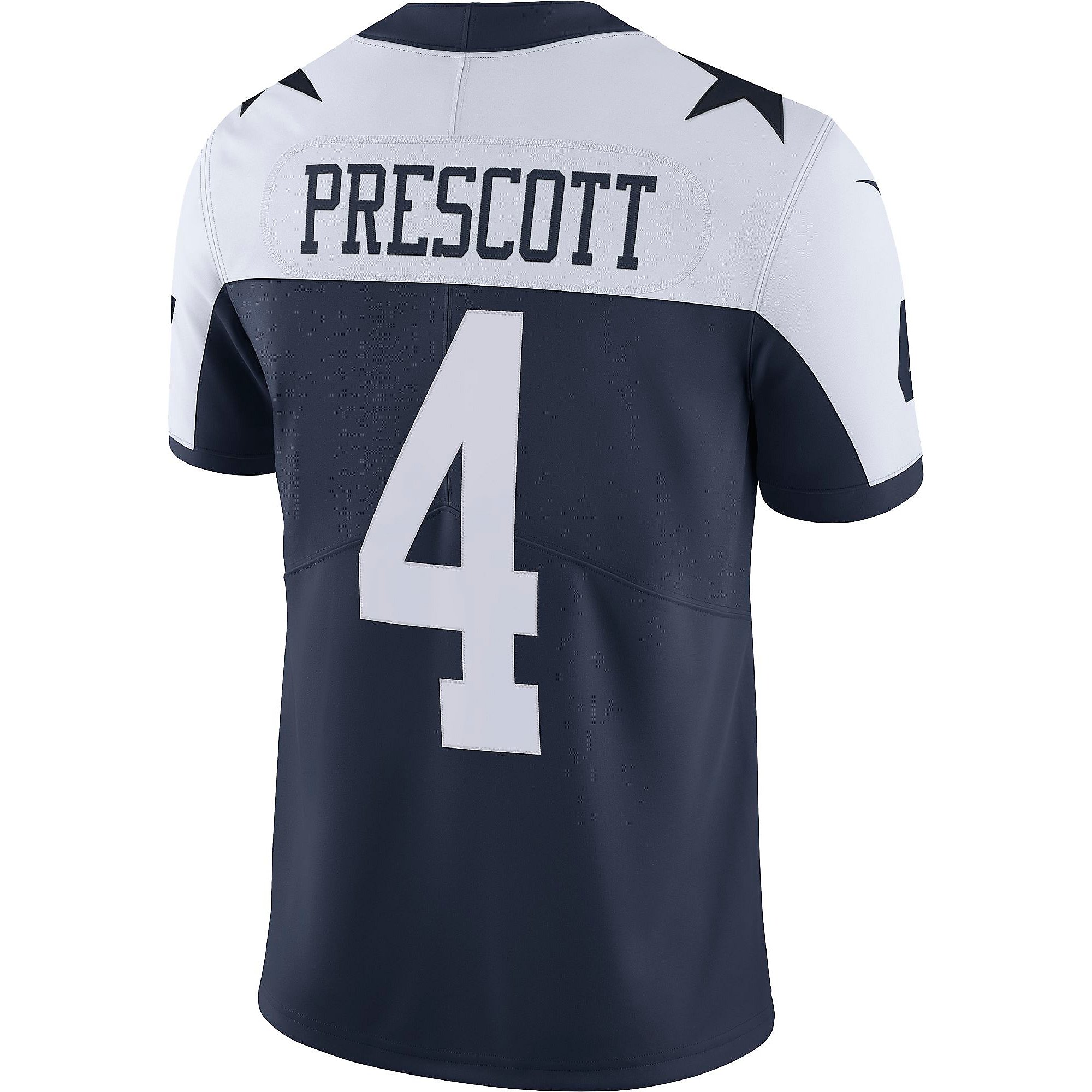 Dallas Cowboys Dak Prescott #4 Nike Vapor Limited Throwback Jersey ...
