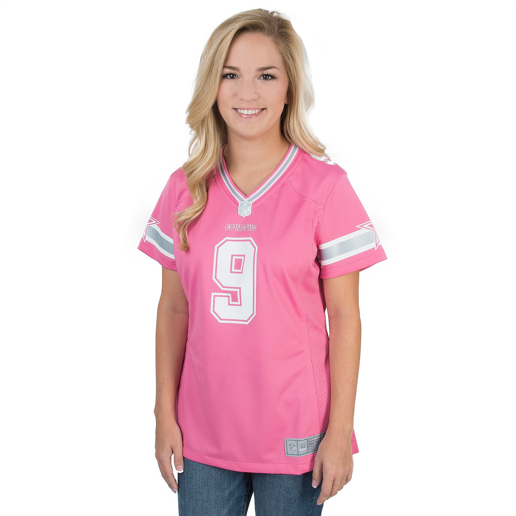 Dallas Cowboys Women's Tony Romo #9 Pink Jersey | Dallas Cowboys ...