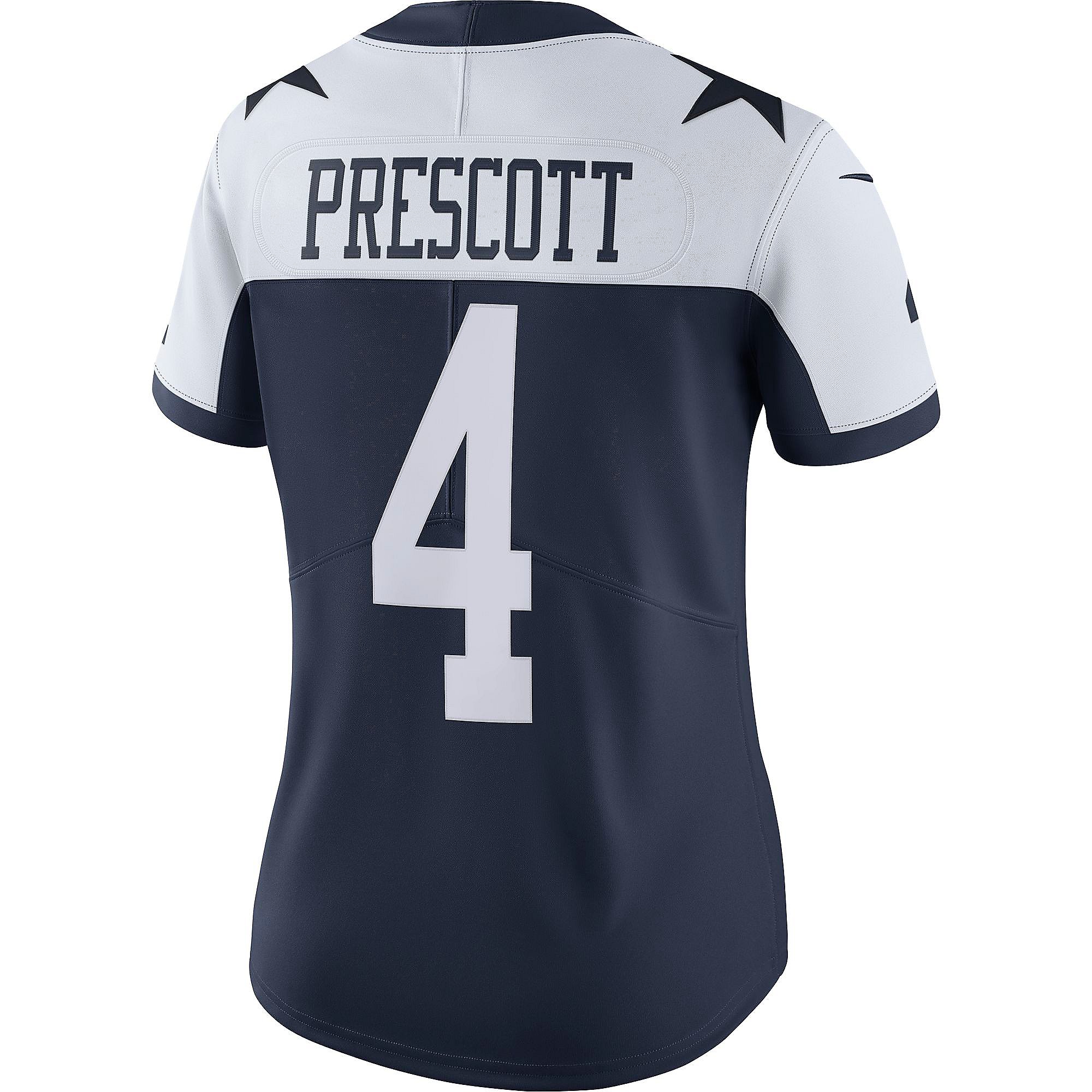 Dallas Cowboys Womens Dak Prescott #4 Nike Vapor Limited Throwback ...