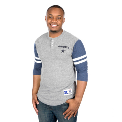 dallas cowboys henley shirt