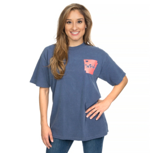 Arkansas Razorbacks Womens Comfort Colors Short Sleeve Tee Fans