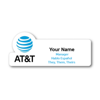 AT&T Team Colors Name Badge