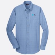 AT&T Business Mens Long Sleeve Button Down Shirt