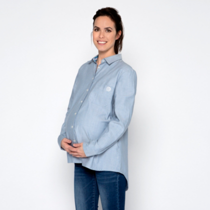 Light Blue Maternity Tops