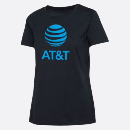 AT&T Lands End Curbside Women's Short Sleeve LockUp TShirt AT&T