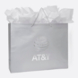 AT&T Silver Matte Large Gift Bag