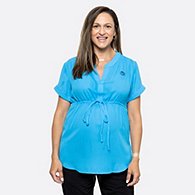 AT&T Team Colors Brentwood Maternity Short Sleeve Blouse
