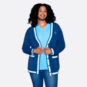 AT&T Team Colors Jacqueline Womens Long Sleeve Cardigan