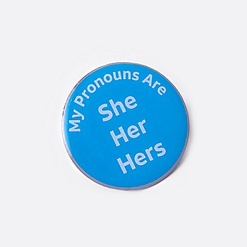AT&T My Pronouns Are Lapel Pin - She, Her, Hers