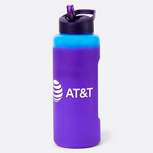 AT&T 20 oz Glass Water Bottle