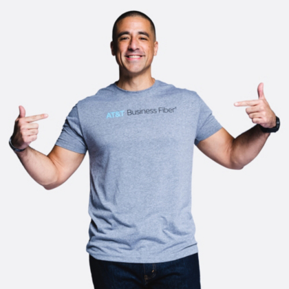 AT&T Business Fiber Unisex Next Level Tri-Blend Tee