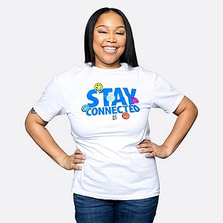 AT&T Unisex Stay Connected Smiley Tee | AT&T Brand Shop