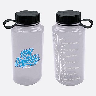 AT&T 20 oz Glass Water Bottle
