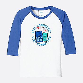 AT&T Stay Connected Raglan Youth Tee