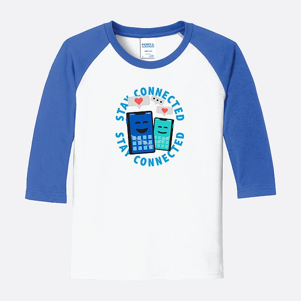 AT&T Stay Connected Raglan Youth Tee