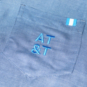 AT&T Team Colors Harvard Maternity Button Up