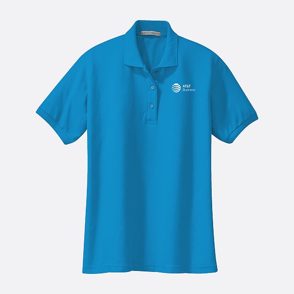 AT&T Business Womens Silk Touch Polo