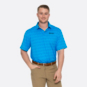 AT&T Under Armour Drive Club Cube Polo - Blue