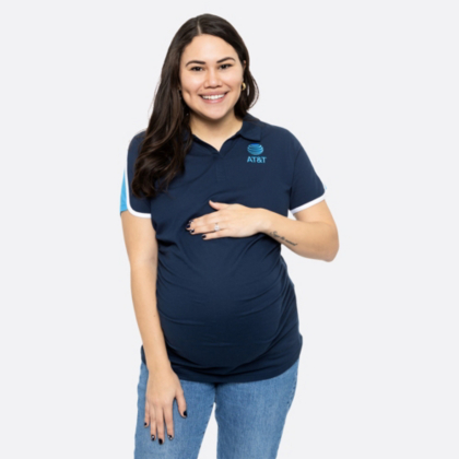 AT&T Team Colors Bethany Maternity Polo