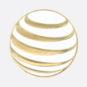 AT&T Gold Globe Lapel Pin