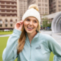AT&T New Era Faux Fur Pom Beanie