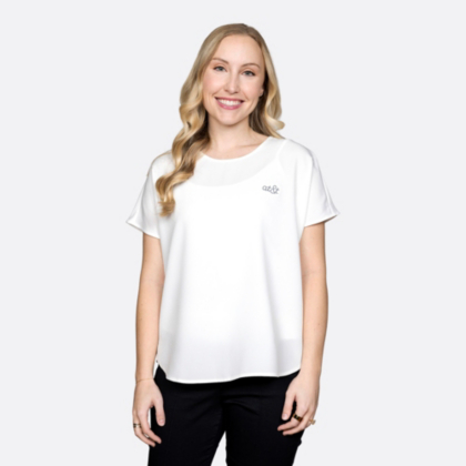 AT&T Jules Stretch Crepe Crewneck Top
