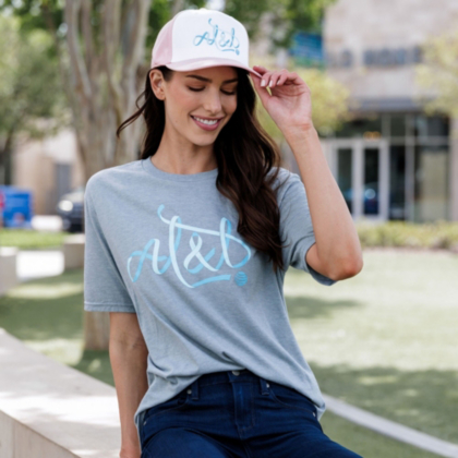 AT&T Julia Metallic Ribbon Tee