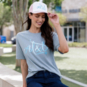 AT&T Julia Metallic Ribbon Tee