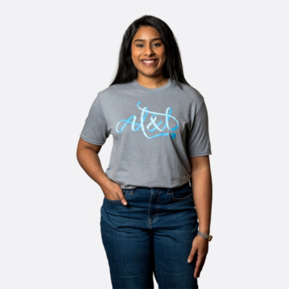 AT&T Julia Metallic Ribbon Tee