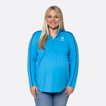 AT&T Team Colors Bristol Maternity Quarter-Zip