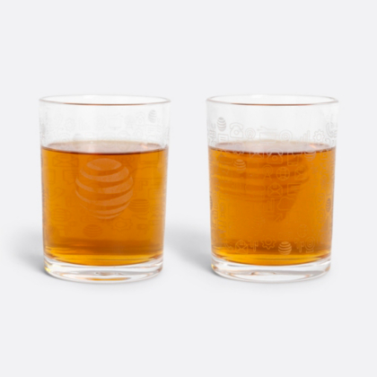 AT&T Del Mar Double Whiskey Glasses - Box Set