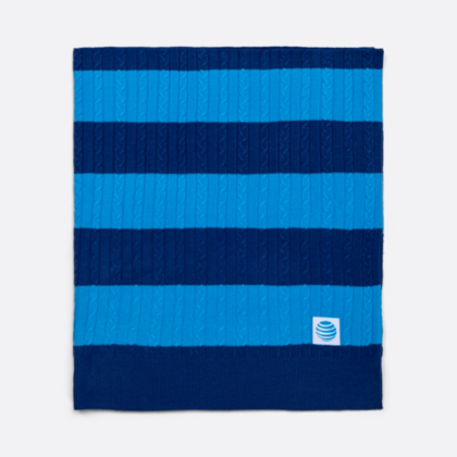 AT&T Cable Knit Blanket