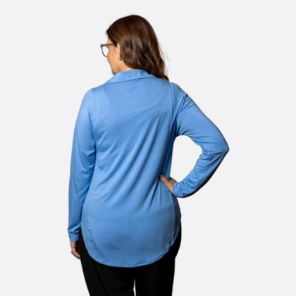 AT&T Kathryn Luxe Knit Button Tunic