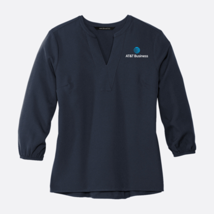 AT&T Business Mercer+Mettle Stretch Crepe Blouse