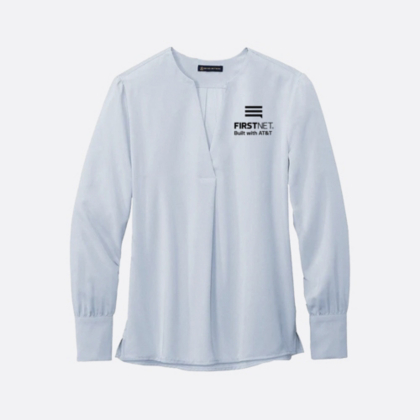 AT&T FirstNet Brooks Brothers Satin Blouse